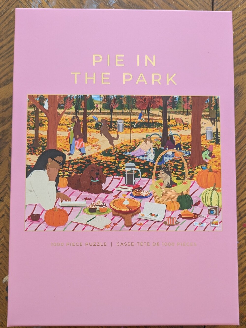 Hobbry "Pie in the Park" 1000 Piece Jigsaw Puzzle Fall Autumn Picnic
